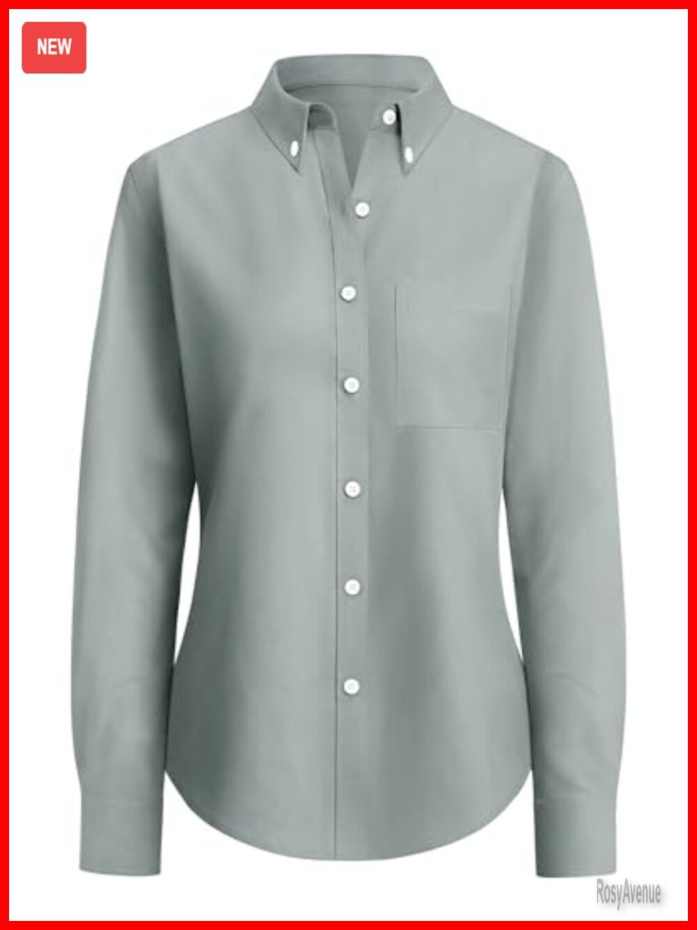 Women's Wrinkle Free Cotton Button Down Oxford Shirt Long Sleeve Classic Fit